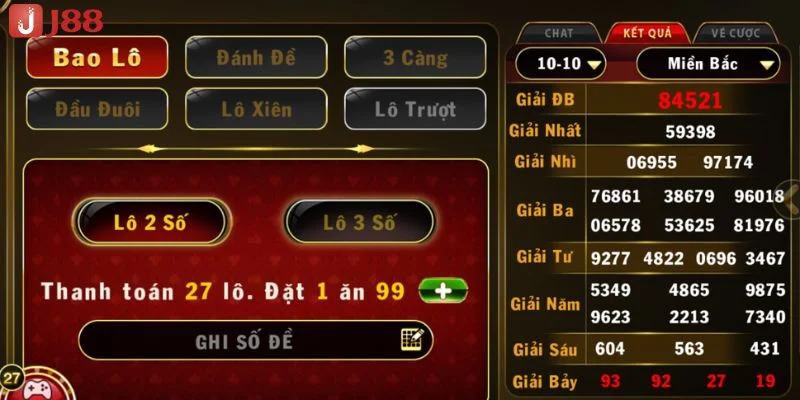 Tại J88 c&oacute; nhiều cầu l&ocirc; trượt để tay chơi dự đo&aacute;n.&nbsp;